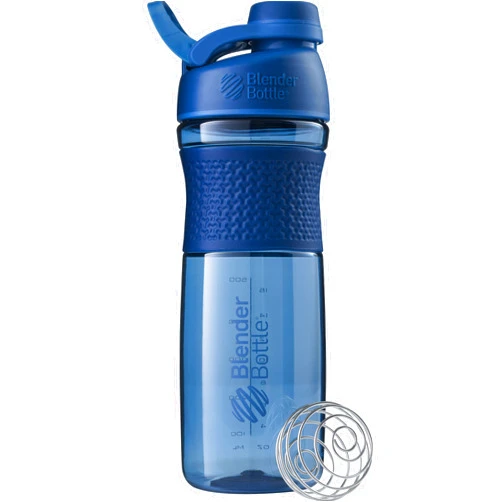 BlenderBottle SportMixer Shaker Bottle Perfect for Protein Shakes and Pre Workout, 28-Ounce, Navy