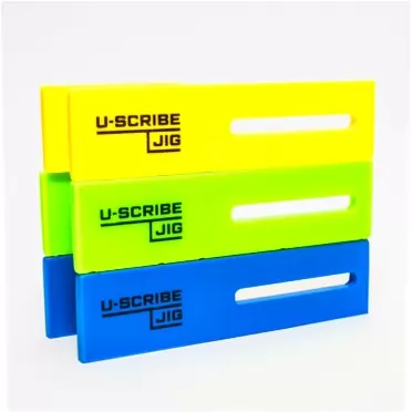 U-Scribe Jig Installers Set - Scribe like a pro, Makes Scribing Fillers, Toe Kicks and Ceiling Scribes easy, Perfect for Carpenters and Cabinet Installers