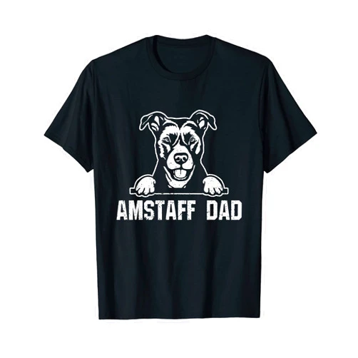 American Staffordshire Terrier Gifts Mens Amstaff Dad, American Staffordshire Terrier T-Shirt