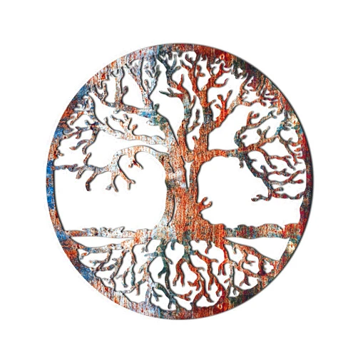 Venovez (Metal-Wood Wall Art, Tree Of Life Wall Decor, Wall Hanging, Wall Decor Old Tree, Nautical Wall Old Tree, (Wood, 20