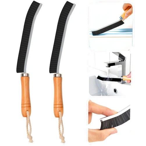 LAMSEA 2 Pcs Hard Bristle Crevice Cleaning Brush, Premium Gap Cleaning Brush, Thin Scrub Brush, Multifunctional Crevice Cleaning Tools for Household Use Narrow Corner Tight Spaces