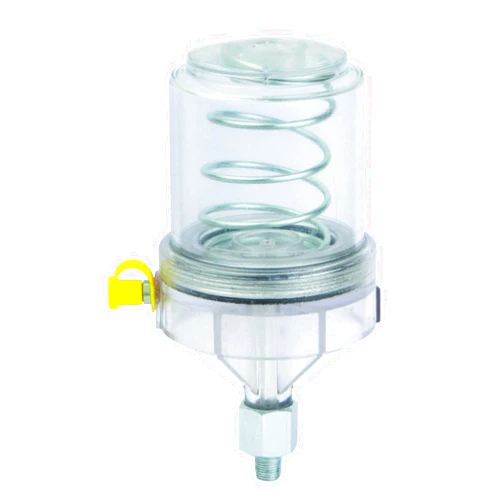 PROLUBE 47722 Grease Feeder, Polycarbonate Bowl, Polycarbonate Base, Capacity 6 oz. NPT Threads