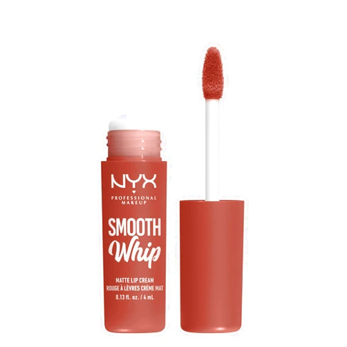 NYX PROFESSIONAL MAKEUP Smooth Whip Matte Lip Cream, Long Lasting, Moisturizing, Vegan Liquid Lipstick - Teddy Fluff (Midtone Pinky Brown)