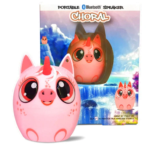 My Audio Pet Mini Bluetooth Animal Wireless Speaker for Kids of All Ages - True Wireless Stereo – Pair with Another TWS Pet for Powerful Rich Room-Filling Sound (Choral The Unicorn)