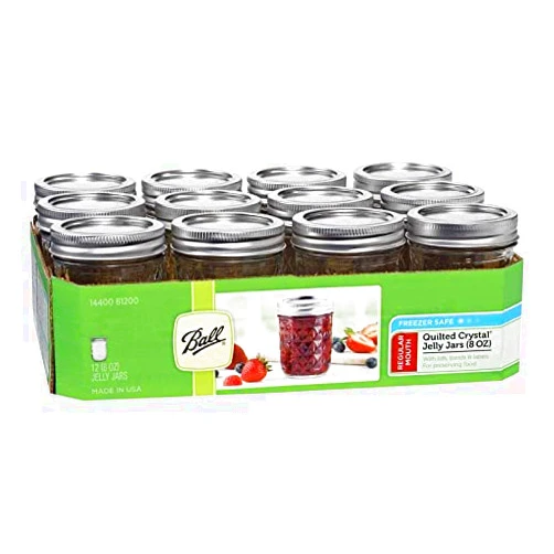 Darice Ball Canning Jelly Jar 8oz - Case of 1-12 Count