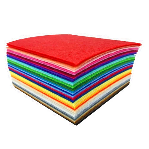 flic-flac 16PCS 8 x 12 inches (20 x 30cm) Assorted Color Felt Fabric Sheets Patchwork Sewing DIY Craft 1mm Thick
