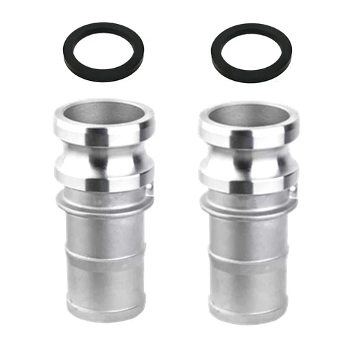SAFBY 2PCS Type E Aluminum Global Type E Cam and Groove Hose Fitting, 3