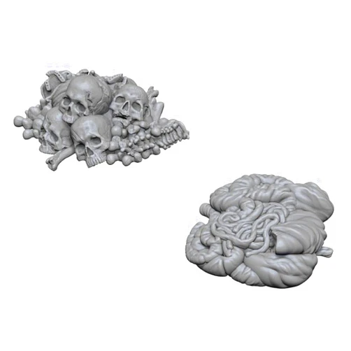 WizKids Deep Cuts Unpainted Miniatures Terrain: Wave 6: Pile of Bones & Entrails