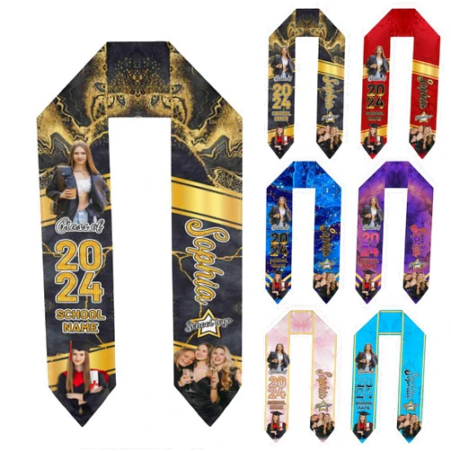 Enjoyyjl Stand Out on Graduation Day, Personalized Graduation Stole Sash Class of 2025 Graduation Gifts
