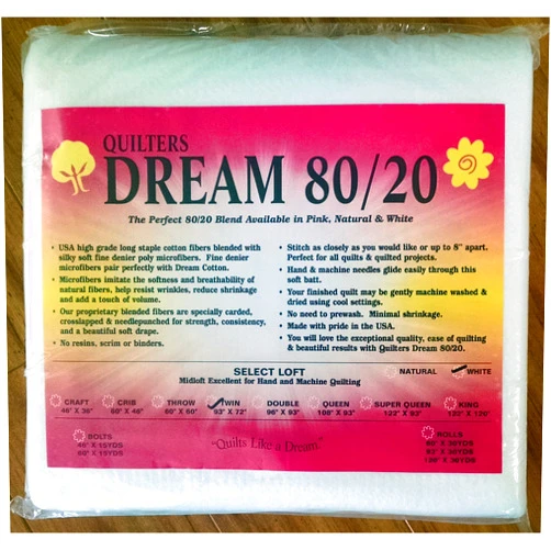 Quilters Dream Quilter's Dream Select Loft Batting for Quilting (Twin, White)