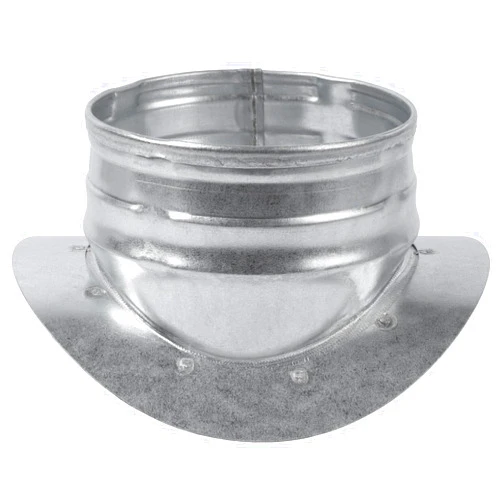 Repa Market Round Saddle Take Off for 6'' Inch Duct - 4'' Outlet Branch Extension - 90 Degree Splitter - Vent Duct Transition - Round Easy-Fit Galvanized Steel HVAC Takeoff Ducting