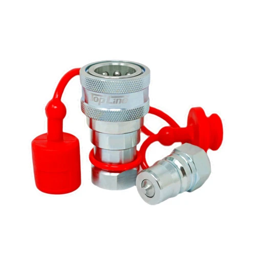 TL Topline TL77 3/8″ NPT ISO 7241-A Quick Disconnect Hydraulic Coupler Set Poppet Valve Heavy Equipments Pioneer