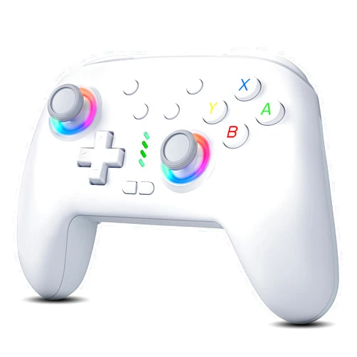 HUDOBBYE Switch Pro Controller Wireless for Switch/OLED/Lite Accessories, Wireless iOS Android Remote Gamepad, Wired PC Game Joystick, Switch Turbo Controller with 10 Cool RGB Led Light,Programmable