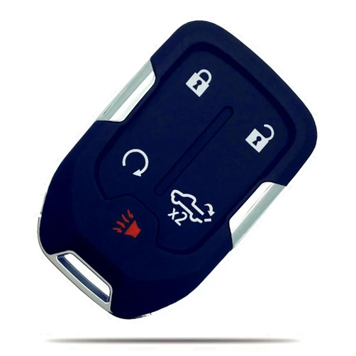 TALKMOON Replacement Key Fob Shell Case Replacement for 2022 2021 2020 2019 Chevy Silverado and GMC Sierra 1500 2500HD 3500HD 5 Button Keyless Entry Remote Control Car Key Fob Cover (Pack1)