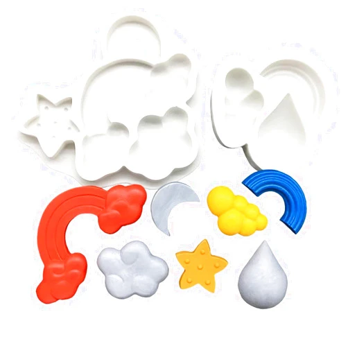 DIYX STORE New 2024 Water-Drop Cloud Silicone Sugarcraft Mold Cupcake Baking Mold Fondant Cake Decorating Tools Tray Mold Decoration Kitchen Accessories Creative Gift