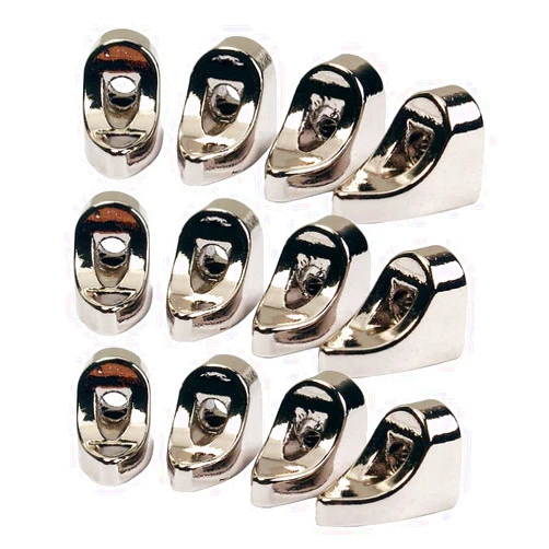 DYNWAVE Pack Of 12 Zinc Alloy Banjos Brackets Chrome Banjo Replacement Parts