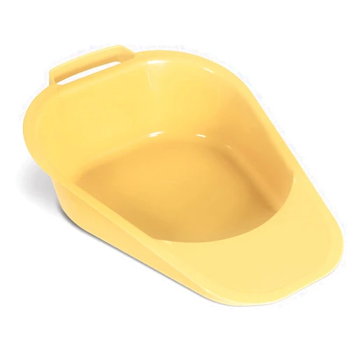 Medpro Fracture Easy Clean Portable Bed Pan with Plastic Guard and Built-in Handles for Easier Placement and Removal, Durable and Easy to Clean, Adult