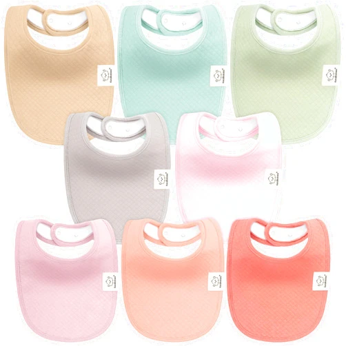 KeaBabies 8-Pack Organic Baby Bibs for Baby Girls, Baby Boys - Cotton Cloth Baby Boy Bibs, Baby Girl Bibs for Drooling and Teething, Absorbent Drool Bibs for Spit Ups, Toddler Bib,Infant Bibs (Muted Pastel)