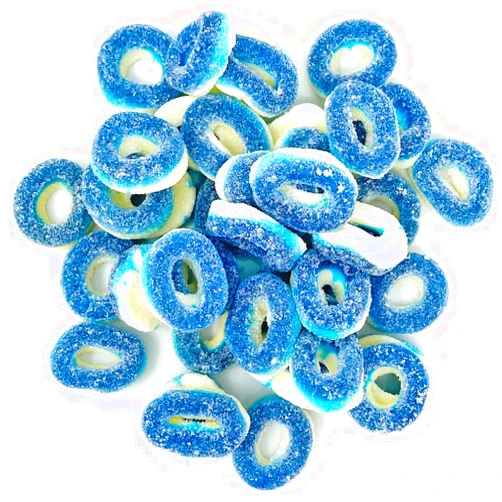 SweetGourmet Gummy Blue Raspberry Rings | Gummi Candy | 2 Pounds