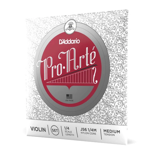 D'Addario Pro-Arte Violin String Set, 1/4 Scale, Medium Tension