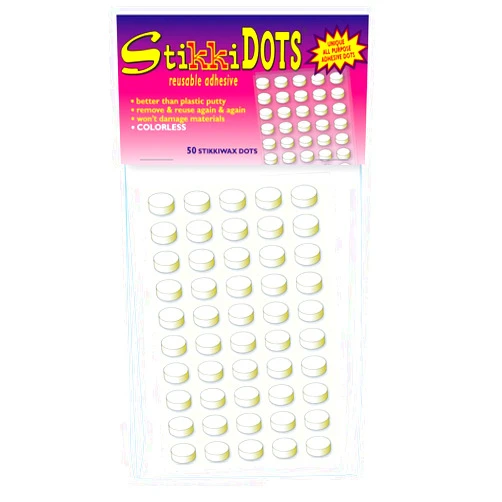 Stikkiworks 02100 StikkiDOTS Colorless Non-Damaging Non-Toxic Reusable Adhesive Ruler (Pack of 100)