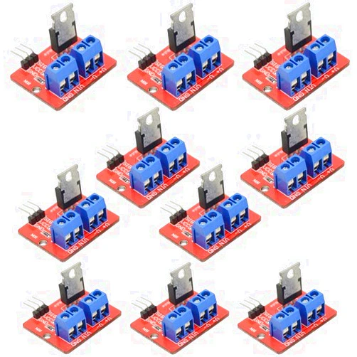 WMYCONGCONG 10 PCS IRF520 MOSFET Driver Module 0-24V MOSFET Button Driver Module Compatible with Arduino MCU ARM Raspberry Pi