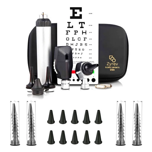 Zyrev ZetaLife Combo Otoscope Set with 50 Extra Disposable Specula Tips (1st Edition)