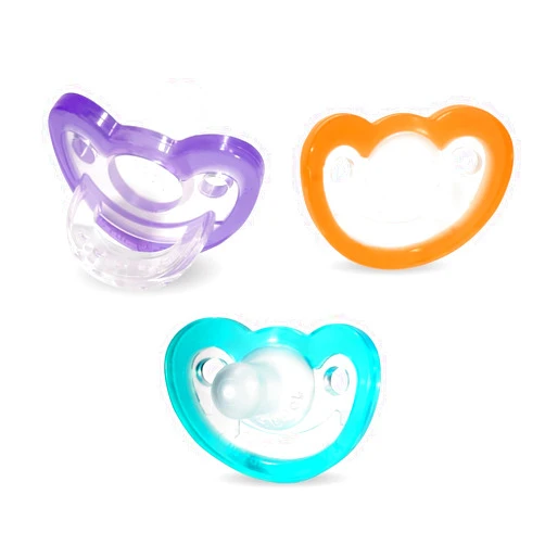 RaZbaby Jollypop Pacifier for Newborns & Up, USA Made, Natural Shaped Orthodontic Binky, Lovingly Shared in NICUs & Hospitals Worldwide, Medical-Grade 100% BPA-Free - 0-3 Months, 3 Pack - Variety