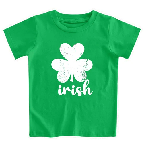 Lovekider Kids St. Patrick's Day Shirt 1-8 Years Old Toddler Lucky Charm Clover Irish T-Shirts Shamrock Tee Outfits for Boys Girls