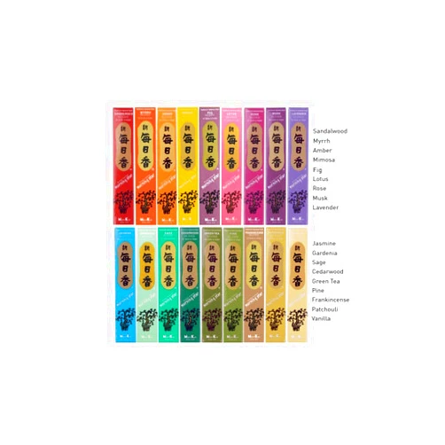 nippon kodo Morning Star - Assortment of Morning Star 18 fragrances, Japanese Quality Incense