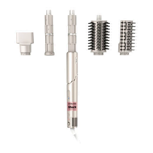 Shark HD430 FlexStyle Air Styling & Drying System, Powerful Hair Dryer Brush & Multi-Styler with Auto-Wrap Curlers, Paddle Brush, Oval Brush, Concentrator Attachment, Stone