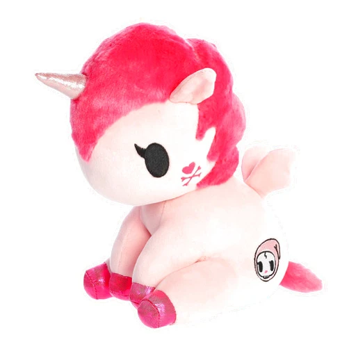Aurora® Enchanting ©Tokidoki Bellina Stuffed Animal - Bright & Colorful Design - Showpiece Plush - Pink 8.5 Inches