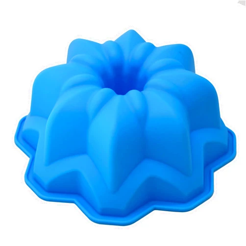 X-Haibei Vintage Star Cake Pan Chocolate Ice Cream Bakeware Silicone Mold 8.5inch