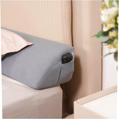 Aurako King Size Bed Wedge Pillow Headboard Pillow Mattress Wedge Bed Gap Filler Triangle Memory Foam Wedges Body Positioners for Sleeping Body Lumbar Backrest Reading Bolster Pillow