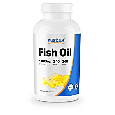 Nutricost Fish Oil Omega 3 1000mg (600mg of Omega-3), 240 Softgels - Non-GMO, Gluten Free 240 Count (Pack of 1)