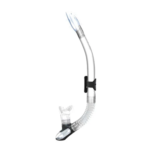 Mares Ergo Splash Snorkel for Scuba Diving, Snorkeling, Freediving with Semi-Dry Top, Anti-Splash System, Silicone Mouthpiece