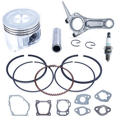 Adefol 68mm Piston Ring Connecting Rod Gasket Set for Honda GX160 GX 160 5.5HP 4-Cycle Gas Engine Generator Water Pump 13101-ZF7-010, 13101-ZH8-010, 91201-Z0T-801
