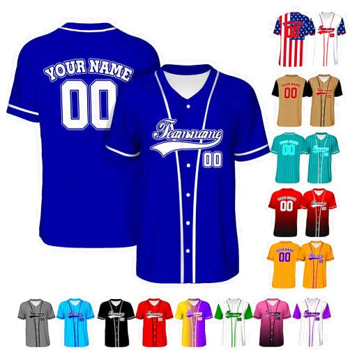 Generic Custom Baseball Jersey Customize Personalized Sport Fan Jerseys Uniform Shirt for Men Women Youth Customized Team Name Number