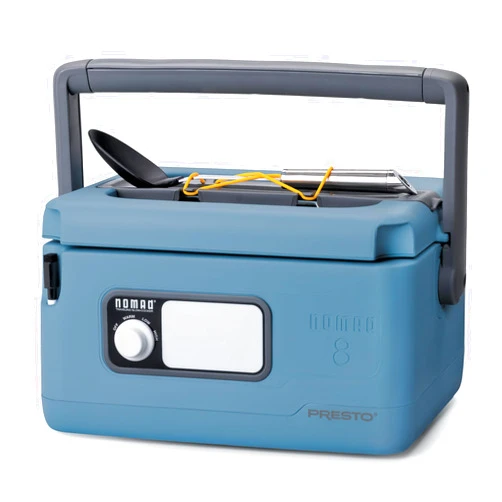 Presto 06017 8-Quart Nomad Traveling Slow Cooker, Blue
