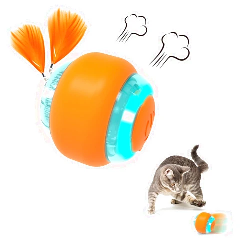 AUKL Cat Ball Toys for Indoor Cats, Bouncing Balls Wicked Ball Motion Cat Toys