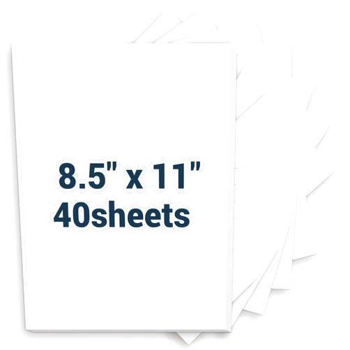 Glyanlee Cardstock 8.5 x 11, Thick Printer Paper 75 lb/200 gsm, 40 Sheets Card Stock White, Heavy Card stock, White CardStock Paper for Invitations, Diy Cards, Business Cards, Menus, Crafts, Drawing etc