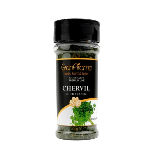 GranAroma Chervil Dried Flakes, Delicate & Mild Flavor, Perfect for Soups, Salads & Garnishes (0.57 Ounce)