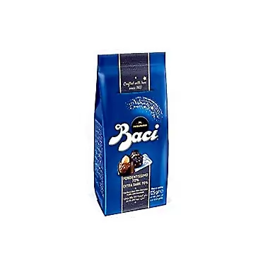 Perugina Baci Bag Extra Dark 70% 4.4oz (Pack of 1)