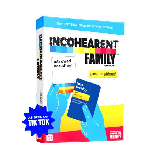 WHAT DO YOU MEME? Incohearent Family Edition — Kids Games for Kids 12+, Party Games and Board Games for Family Night by Relatable