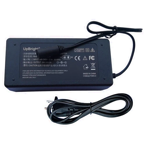 UpBright 2-Prong 29V AC Adapter Compatible with YH-A290020-A W52RA73-29 YH-A290018-A Shenzhen RBD W52RA73-290018 W52RA628-290018 W52RA198-290018 Lift Chair Recliner DC29V 1.8A 2A Power Supply Charger