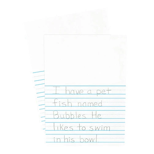 Pacon 2656 Newsprint Handwriting Paper, Picture Story, 7/8
