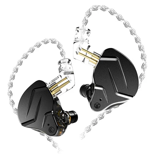 erjigo KZ ZSN PRO X Hybrid Banlance Armature with Dynamic in-Ear Earphone ERJIGO ZSNPROX 1BA+1DD HiFi Headset ZSNPRO X erabuds (Without Mic, Black)