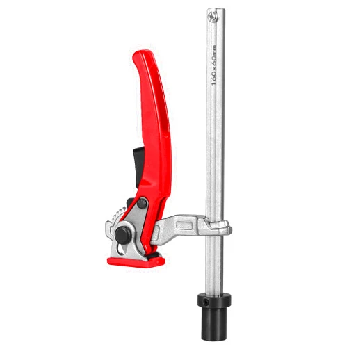 TOOLCOOL MFT Table Workbench Quick Ratchet Bench Dog Clamp 3/4 Inch Dog Hole Clamp Hold Down Clamp for Woodworking