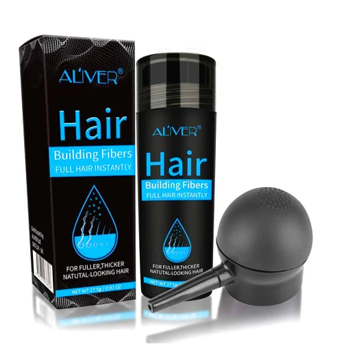 AFITMOE Hair Fibers for Thinning Hair BLACK Single Fiber without Spray Applicator,Undetectable Natural Formula,Instantly Conceal & Thicken Thinning or Balding Hair Areas,for Men&Women,0.97Oz