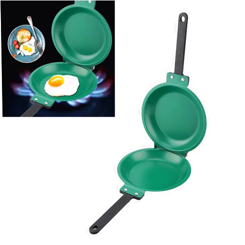 TOWEBOORY Double Side Frying Pan,Reversible Pan Pancake Maker Steel Flip Fry Pan Non-Stick Easy Flip Pan for Fluffy Pancakes Omelette Frittata and More.